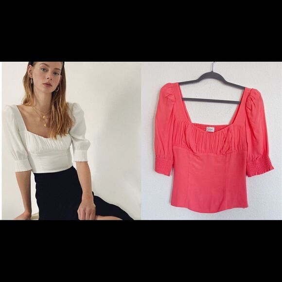 NWOT Aritzia Wilfred Pandora Blouse size M - Picture 2 of 12